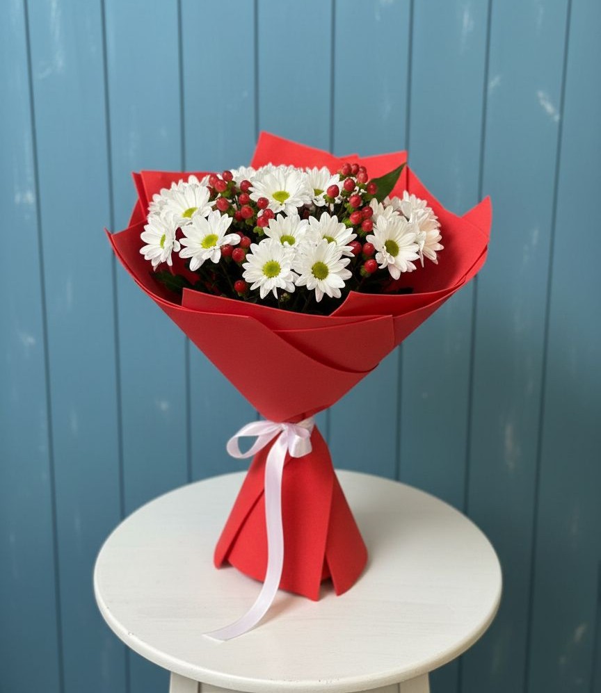 Букет цветов из: Хризантемы в Бердске