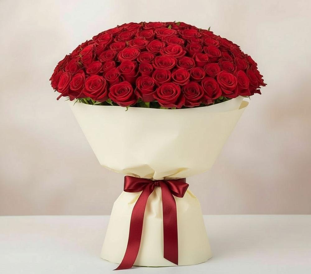 Букет 101 Красная роза Милано в Бердске
