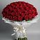 Букет 101 Красная роза Блэк Мэджик в Бердске