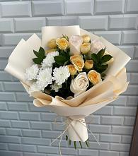 Букет цветов из:  Розы и Хризантемы в Бердске