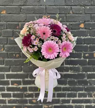 Букет цветов из:  Герберы и Хризантемы в Бердске