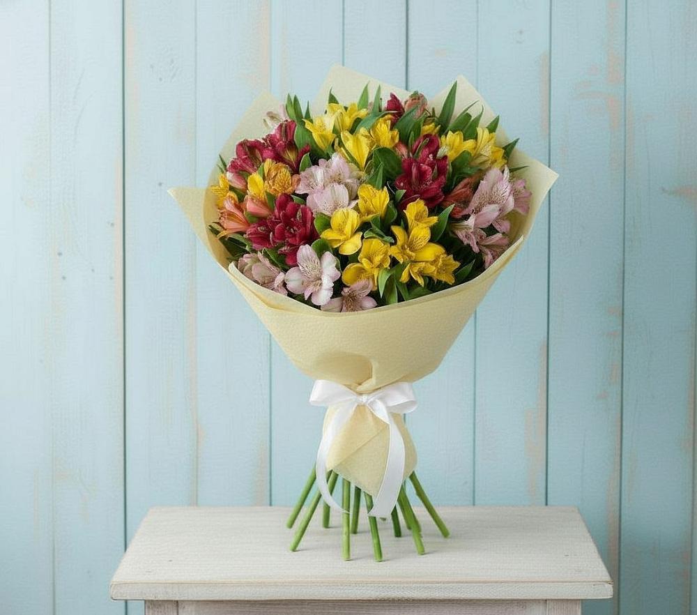 Букет цветов из: Альстромерии в Бердске